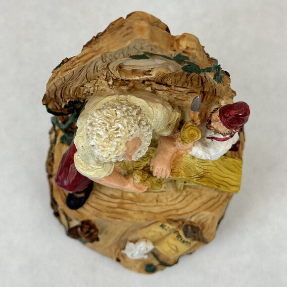 Vintage 1995 House of Lloyd Santa's Workshop Music Box Silent Night 5.5" - Picture 7 of 11